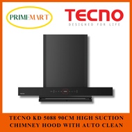 TECNO KD 5088 90CM HIGH SUCTION CHIMNEY HOOD WITH AUTO CLEAN + 1 YEAR WARRANTY