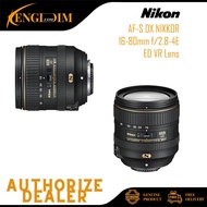 Nikon  AF-S DX NIKKOR 16-80mm f/2.8-4E ED VR Lens (Nikon Malaysia Warranty)