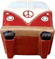 Akizuki Boeki WGN Bus SE11525RD Design Accessories, Red, W 5.1 x D 5.1 x H 3.7 inches (13 x 13 x 9.5