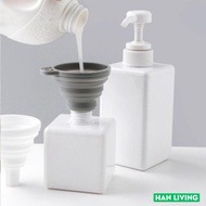 Hanliving Multifunctional Collapsible Silicone Funnel Oil Water Folding Funnel - Grey