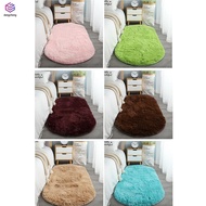 Oval Shape Plush Carpet Rug Furry Comfortable Super Soft Carpet for Office Dormitory Balcony