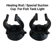 Ready Stock Aquarium Heater Air Line UV Light Rods Holder Suction Cup