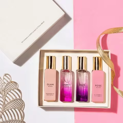Bellavita Luxury Long-lasting Men's Fragrance Gift Set | 4 Bottles, 0.7 Oz Each | a Perfect Gift for