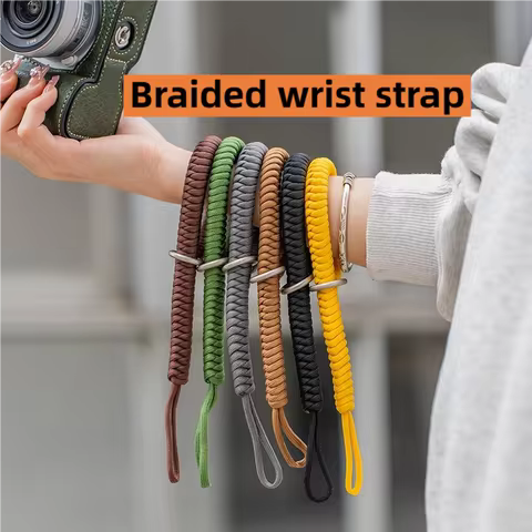 Hand-woven Camera Wrist Strap Compatible with Fujifilm XE5 XT50, Sony A7M4 ZV-E10,Canon R10 R50, Nik