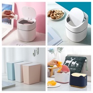 Mini Dustbin With Lid Trash Bin Small Garbage Trash Bag Waste Bin Garbage Bag