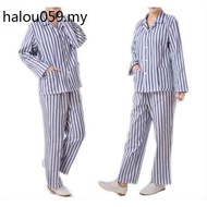 Medical Star Pure Cotton Patient Number Clothes Patient Clothes Split Suit Long-Sleeved Men Women Pr