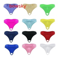 【Bowsky*_*】 Bikini Hole G-string Lingerie Underpants Mens Front Micro Underwear Thong