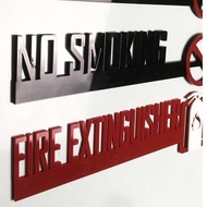 Signage Signs Commercial Custom, No Smoking, No Food Allowed, Staf Only, No Shoes, CCTV, Do Not Touc