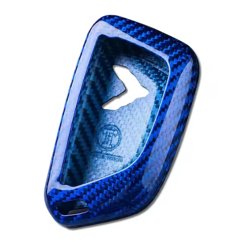 for Corvette C8 Key Shell 2023 Carbon Fiber Key Fob Cover for Corvette C8 Stingray Z06 Z51 2021-2024