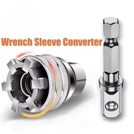 Universal Electric Wrench Sleeve Converter Fits for Standard 3/8-3/4'' 10 to 19mm Super Socket Multi
