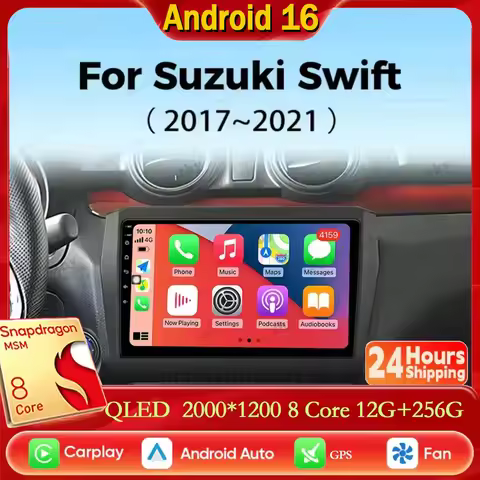 Android 16 For Suzuki Swift 5 2016 - 2021 Car Radio Head Unit Auto BT Stereo Multimedia Video Monito