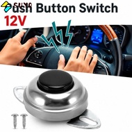 SUYO Push Button Switch, With Mount Screws Universal Horn Button Switch,  DC12V 24V Metal Push Butto