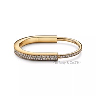 Tiffany &amp; Co. Tiffany Lock Bracelet ทอง / กุหลาบทอง / ขาว 18k เพชรปูเต็มรูปแบบ สร้อยข้อมือออกแบบแบรนด์หรู