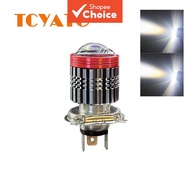 TCYATO 1pc H4 LED Flashlight Car Aluminum Tube Glass Double Balloon DRL Lamp