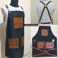 Barbershop Apron Shaving Apron Barber Apron Bbarberman Shaving Apron Barbershop Vest Canvas Material