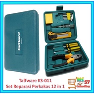 Taffware KS-011 Tool Set Portable Tool Box Set Home Repair Tool Set 12 in 1 combo kit Home Repairing