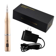 Permanent Makeup Pen Tattoo Rotary Machine Pen Kit For 1R3R7F Needle (Machine Gold)