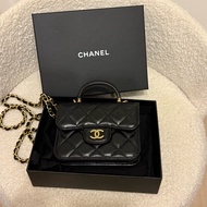 Chanel 手工坊 黑金 小廢包 斜背包