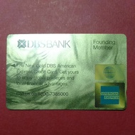 Collectible Singapore Phone card DBS American Express launch