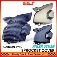 Y15 Y15ZR Y16 Y16ZR FRONT SPROCKET COVER MATT BLACK MATT GREY CARBON TYRE