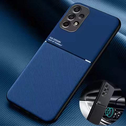 For Samsung Galaxy A13 4G Case Car Magnetic Holder Leather Plate Phone Cases For Samsung A13 A 13 20