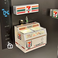 711 Family Mart Simulated Mini Freezer Magnet Refrigerator Sticker Creative Light Sign Magnetic Ligh