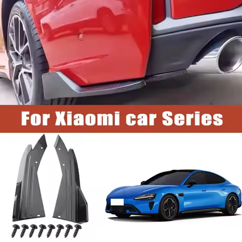 2pcs Rear Bumper Spoiler Lip Splitter Diffuser Anti-Crash Winglet Car Mod For Xiaomi SU7 SU7L YU7 YU