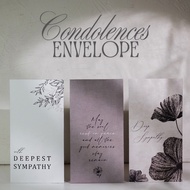 ENVELOPE - CONDOLENCES money envelope/ envelope letter angpao/ envelope/ duka envelope/