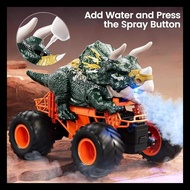 Frangesteutes Dinosaurier-Auto Fr Kinder Jungen, Electric Monstertruck Mit Spray, Licht, Sound, Indo