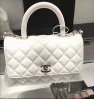 全新香港專門店 Chanel Mini Coco Handle white 白色 (Full set 有單)