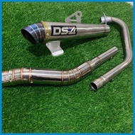 ◶ ◈ ✔ (tambutso) Big elbow DS4 pipe conical exhaust pipe Muffler open tmx 125 155 tmx 150 pinoy 125