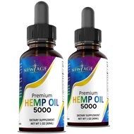 Hemp Oil - All Natural Grown and Made in The USA! (5000 (Pack of 2))