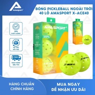 AMASPORT X-ACE40 40-hole outdoor pickleball ball meets professional competition ball standards