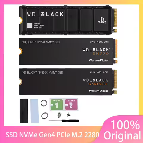 WD SSD SN770 SN850X SN850P 1TB 500GB 2TB SSD Heat sinks NVMe M.2 2280 PCIe 4.0 X4 SSD Drive Solid St