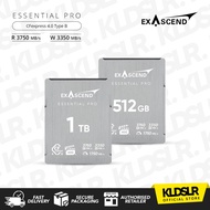 Exascend Essential Pro Gen 4 CFexpress 4.0 Type B Card - 1TB / 512GB / 256GB