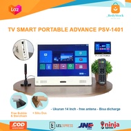 Advance PSV-1401 Portable TV Monitor Tv DVB-T2 / Smart Tv Portable YV PORTABEL TV ADVANCE SMART TV D