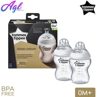 Tommee Tippee Closer To Nature Bottle 260ml/9oz Twin Pack - 422112/38