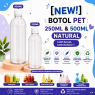 PET Bottle 250ml/500ml  New | Botol 500ml baru [ white cap]