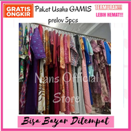 PAKET USAHA GAMIS PREMIUM THRIFT 5PCS / PAKET USAHA MINI BALL GAMIS DEWASA / GAMIS WANITA DEWASA SIMPEL 2022 VIRAL / GAMIS KONDANGAN / GAMIS BRUKAT / GAMIS MURAH / GAMIS PREMIUM / GAMIS MURAH CUCI GUDANG GRATIS ONGKIR / BAJU MUSLIM DEWASA ANAK