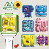 NCT DREAM 3D EFFECT ACRYLIC INITIAL NAME DECO ACRYLIC LIGHTSTICK NCT DREAM DECORATION NCT