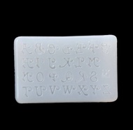 【Ready Stock】 Letters Jewelry Making Mold Silicone Mould DIY Craft Key Chain Epoxy Resin Mold