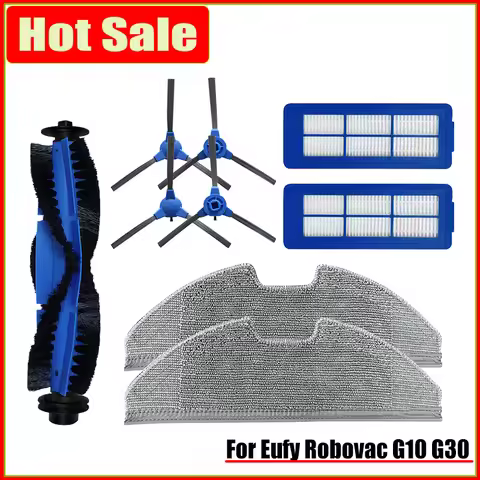 Side Brush Filters For Eufy Robovac G10 Hybrid Robot Vacuum Cleaner High Quality Main Bush Mop Cloth