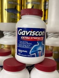 VIÊN NHAI GIẢM TRIỆU CHỨNG DẠ DÀY GAVISCON EXTRA STRENGTH ORIGINAL 100 VIÊN