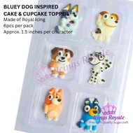BLUE Dog Edible Topper Candies for Cakes and Cupcakes Edible Cake Decoration