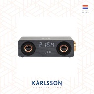 荷蘭Karlsson, Classic BT 黑木紋LED顯示屏音箱多功能時鐘鬧鐘