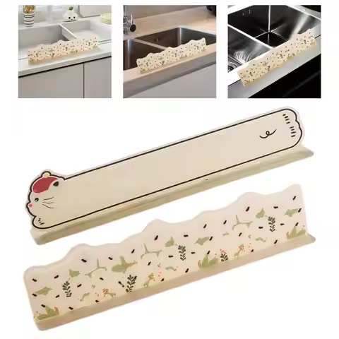 Sink Splash Guard,Sink Water Splash Guard,Sink Backsplash Water Baffle for Washbasin Home