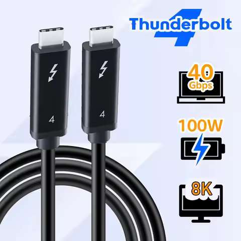 Thunderbolt 4 cable 8K 60Hz 40Gbps PD 100W Certified Thunderbolt 4 USB 4.0 cable Thunderbolt 4 Pro c