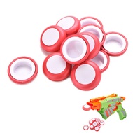 Mini Foam Frisbee Soft Disk Gun Bullets for Nerf Gun toys Red 12 Pcs