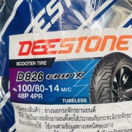 Deestone ยางนอกมอเตอร์ไซค์ ขอบ 10,11,12,13,14,15 D826 ลาย GRIP X มีเดี่ยว/คู่ ยางเรเดียล TL มีให้เ