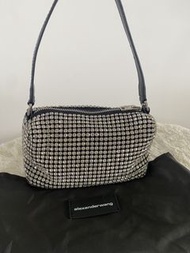 Alexander Wang bling bling diamond mini handbag bag 水鑽包 Rhinestone Embellished bag in crystal mesh 水